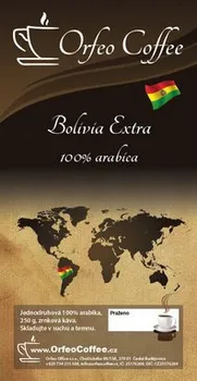 Káva Orfeo Coffee Bolivia Extra 100% arabika zrnková 250 g