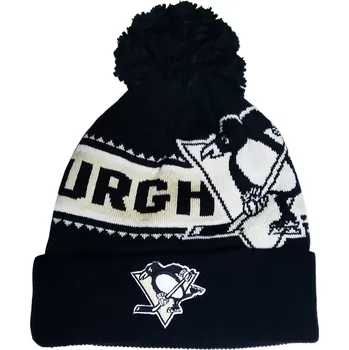 Čepice Kulich Reebok Face Off Cuffed Pom Pittsburgh Penguins Velikost: UNI