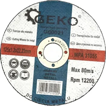 Řezný kotouč Geko G00021 125 mm