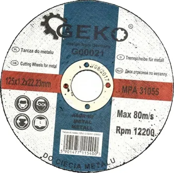 Řezný kotouč Geko G00021 125 mm