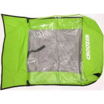 vozík za kolo CROOZER - kryt 2v1pláštěn.+mosk.2010 Kid2 zelená