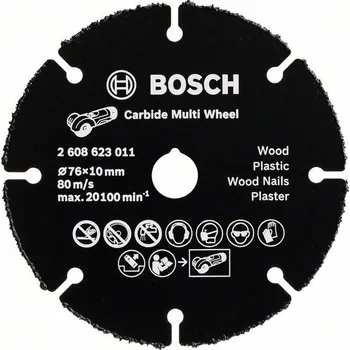 Řezný kotouč BOSCH Carbide Multi Wheel 2608623011 76 mm