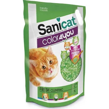 Recenze Sanicat Color4you 5 l Podestýlka pro kočku Recenze Sanicat Color4you 5 l