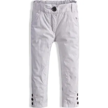 Dívčí kalhoty plátěné DIRKJE bílé Velikost: 86