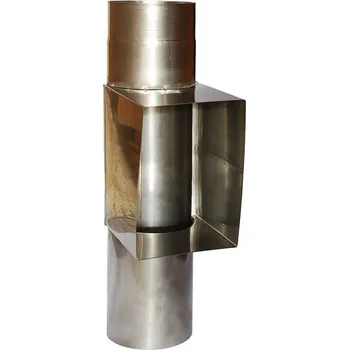 Kouřovod Čistící díl bez dvířek - Ø 160mm, tl. 1,0mm Čistící díl bez dvířek - Ø 160mm, tl. 1,0mm