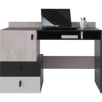 Psací stůl Psací stůl PL9 | Planet, černá, 125 x 86 x 55 cm