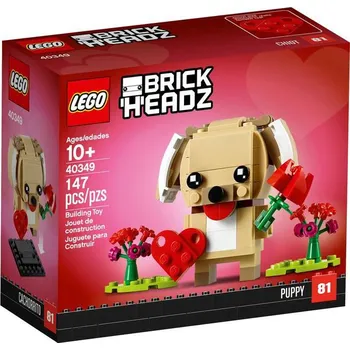 Stavebnice LEGO LEGO BrickHeadz 40349 Valentýnské štěňátko