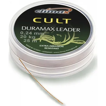 Rybářská šňůra CLIMAX Šňůra proti škeblím Cult Duramax Leader 25m 0,30mm 25kg (CLIMAX Cult Duramax Leader 25m 0,30mm 25kg)