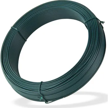 Příslušenství pro plot DEMA Vázací drát poplastovaný 1,4 mm, délka 100 m, zelený