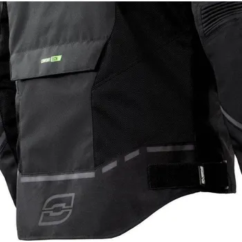 Moto bunda Bunda na motorku Ozone Jet II, černá letní textilní letní bunda XXL