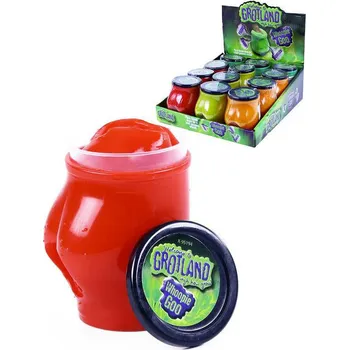 Modelovací hmota Hmota zábavná prdící v kelímku ve tvaru zadku dětská žertovinka 4 barvy