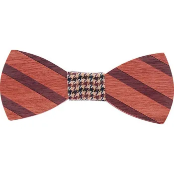 Motýlek Dřevěný motýlek Miranda Striped