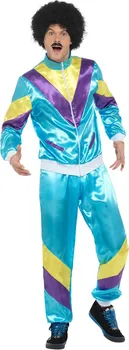 Karnevalový kostým Smiffys Modrá souprava kostým 80. léta