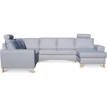 MAMBA rozkládací sedací souprava Rain s úložným prostorem a pevnými zády ve tvaru "U" - levá