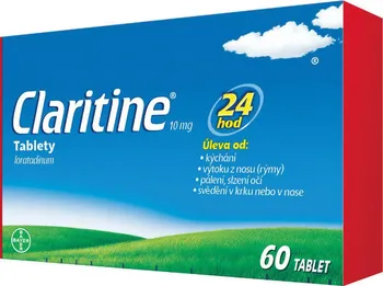 Lék na alergii Claritine 10 mg 60 tbl.