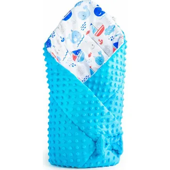 New Baby Oboustranná zavinovačka z Minky 75 x 75 cm