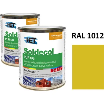 barva na kov Soldecol PUR SG 0,75 L RAL 1012