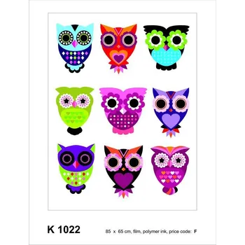 Samolepící dekorace Samolepka na zeď Sovy 65x85cm K 1022
