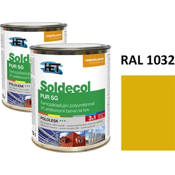 barva na kov Soldecol PUR SG 0,75 L RAL 1032