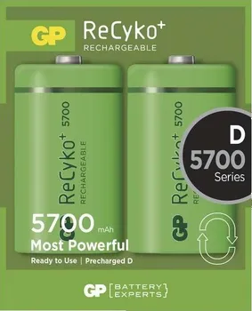 článková baterie GP ReCyko+ D 2 ks