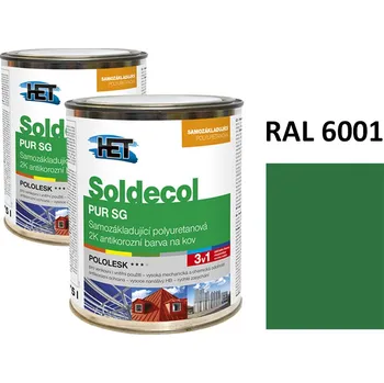 barva na kov Soldecol PUR SG 0,75 L RAL 6001