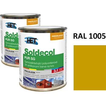 barva na kov Soldecol PUR SG 0,75 L RAL 1005