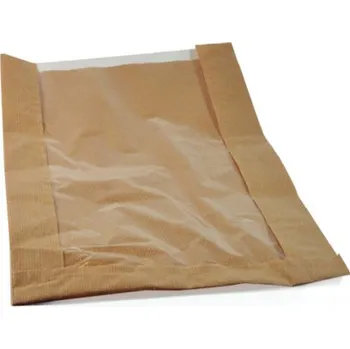 Potravinová fólie Papírové sáčky s okénkem - chléb ok. 14 cm (PAP/PP) 72530