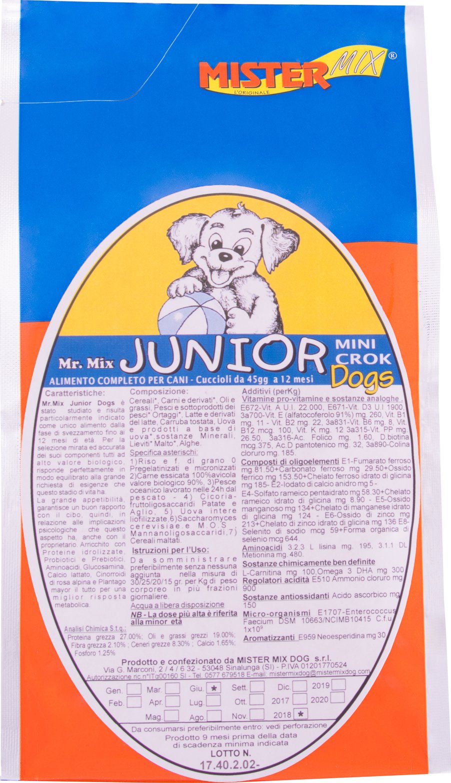 Mister Mix Dog JUNIOR Dogs Hmotnost: 1 kg