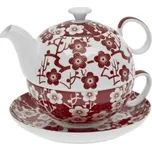 Oxalis Sakura - bone china tea for one