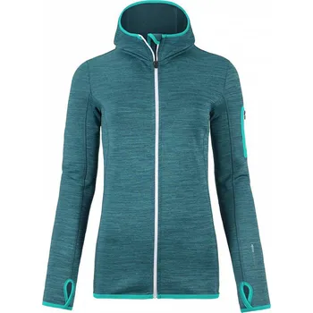 Dámská mikina Ortovox Merino Fleece Melange Hoody W Aqua Blend