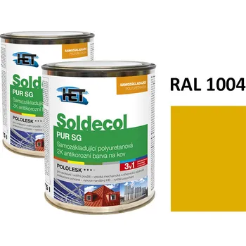 barva na kov Soldecol PUR SG 0,75 L RAL 1004