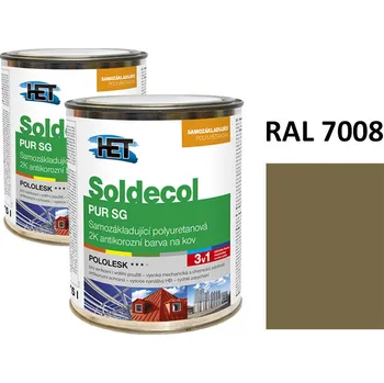 barva na kov Soldecol PUR SG 0,75 L RAL 7008