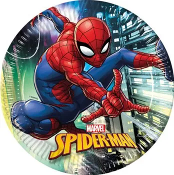 Party nádobí Procos Spiderman talíře 23 cm  8 ks