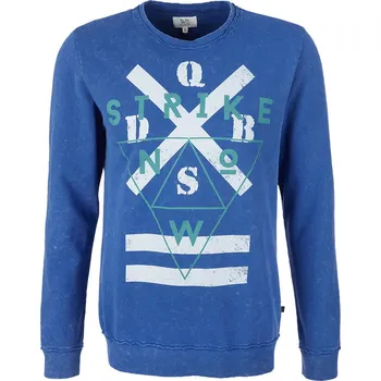 Pánská mikina s.Oliver pánská mikina s potiskem modrá Velikost: L