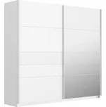 MAMBA šatní skříň Snow bílý lesk/riffled