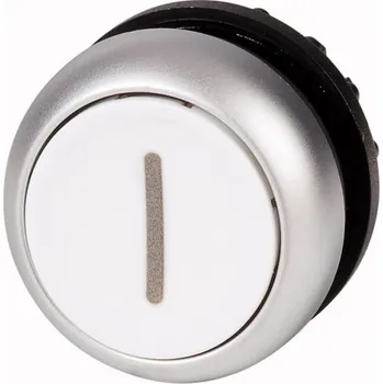 Elektrická zásuvka Eaton M22-D-W-X1 ovl.hlavice Tlačítko, ploché, bez aretace, bílé I
