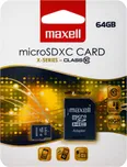 Maxell microSDXC 64 GB UHS-I + adaptér