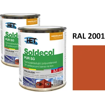 barva na kov Soldecol PUR SG 0,75 L RAL 2001