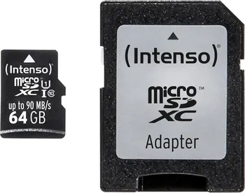 Paměťová karta Intenso microSDXC 64 GB UHS-I + adaptér (3433490)