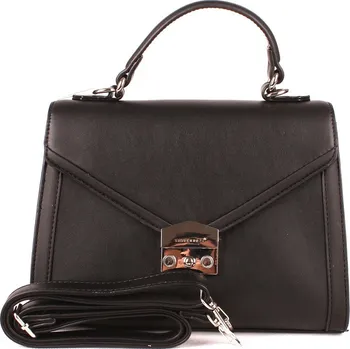 Kabelka Černá pevná kabelka (aktovka) do ruky či na rameno David Jones 5947-2