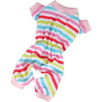 Obleček pro psa O´LALA PETS,Pyžamo proužek (doprodej skladových zásob) - růžová XXS