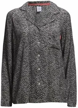 Dámské pyžamo Calvin Klein QS1678E vrchní díl šedá/leopard