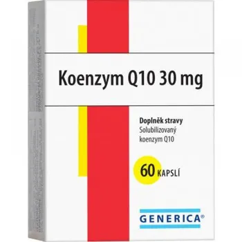Lék na srdce, cévy a krev Generica Coenzym Q10 60 mg + E vitamin 60 cps.