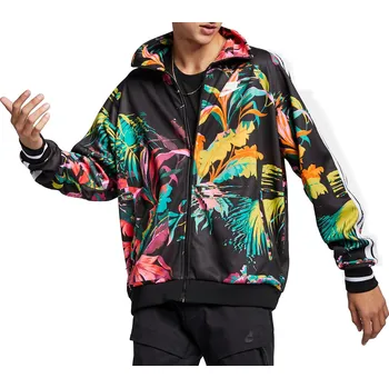 NIKE Sportswear Printed Track Jacket Black/Multicolor Pánská mikina NIKE Sportswear Printed Track Jacket Black/Multicolor