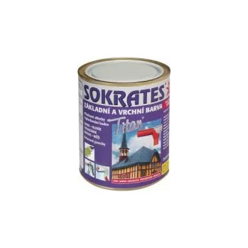 barva na kov Sokrates Titan základní a vrchní barva na střechy 0,7kg 0840 červenohnědý