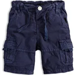 Chlapecké plátěné šortky PEBBLESTONE GREATEST modré Velikost: 86
