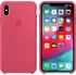 Pouzdro na mobilní telefon Apple iPhone XS Max Silicone Case ibiškové