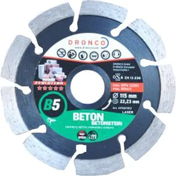 Řezný kotouč DRONCO Diamantový kotouč Evolution B5 115x2x22,2mm