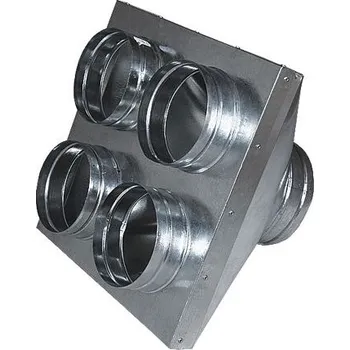 Krbová obestavba Rozbočovací skříňka 150/4x125 mm (raketa), pozink