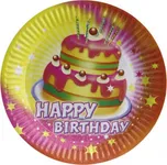Amscan Talíře šťastné narozeniny dort…
